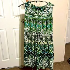 Ronni Nicole Green Patterned Dress